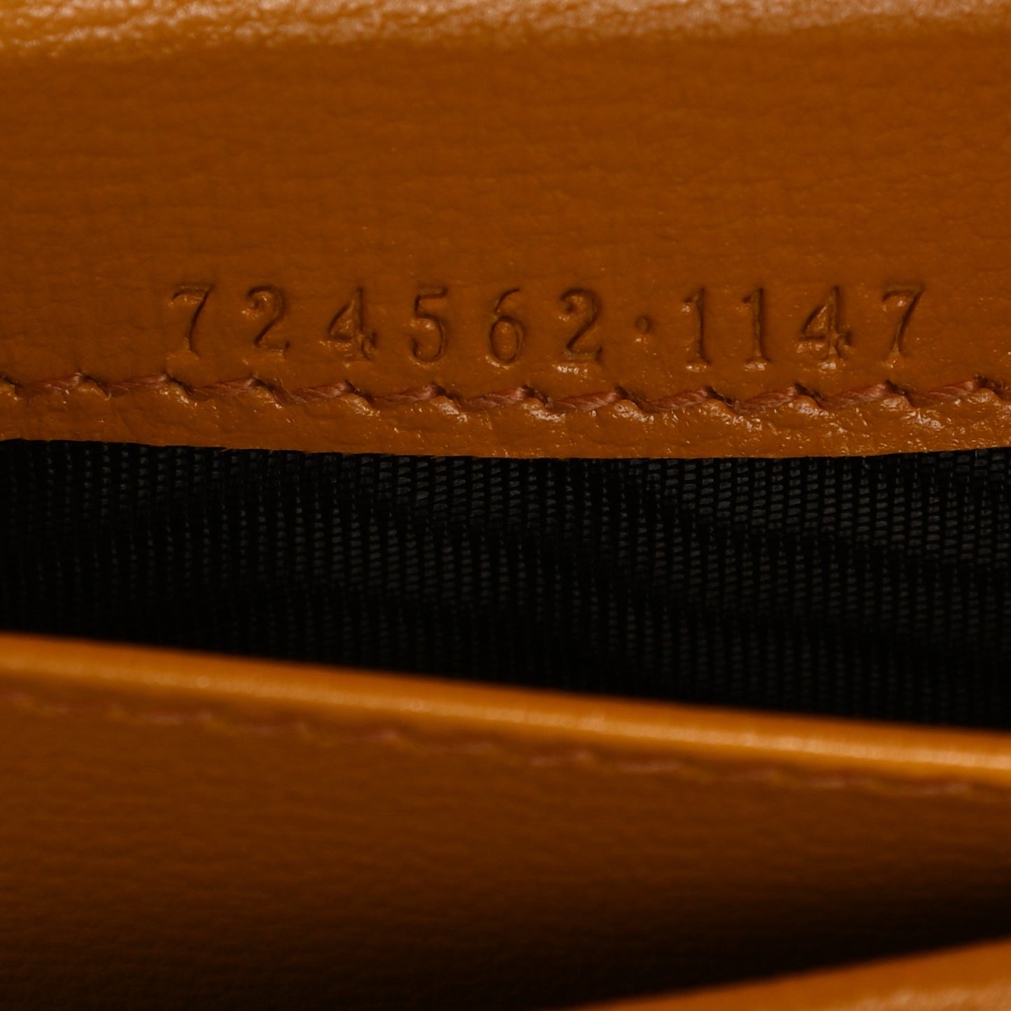 GG Supreme Monogram Textured Calfskin Retro Interlocking G Passport Case Beige Yellow
