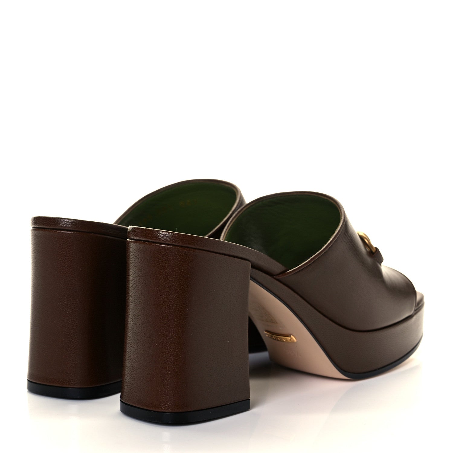 Gucci Granada Kid Houdan Platform Slide Sandals 38.5 Brown Sugar 8 of 20