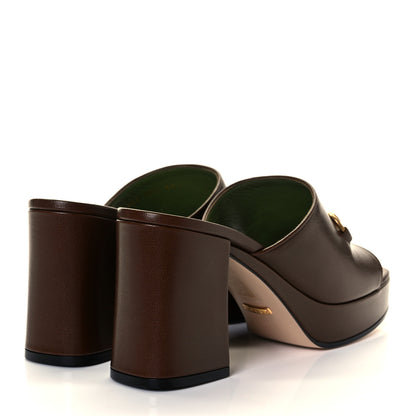 Gucci Granada Kid Houdan Platform Slide Sandals 38.5 Brown Sugar 8 of 20
