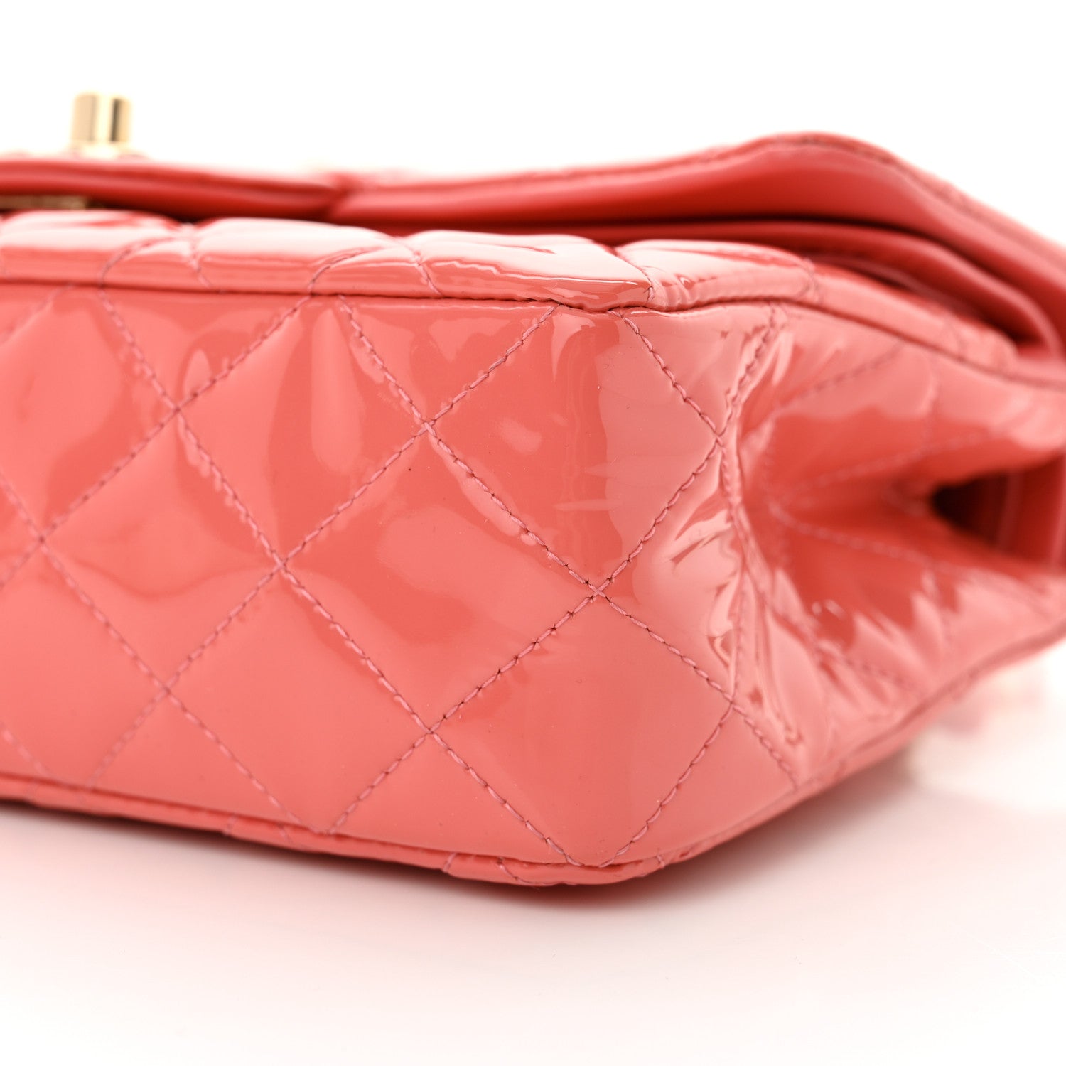 Chanel Patent Small Double Flap Pink 10 of 13
