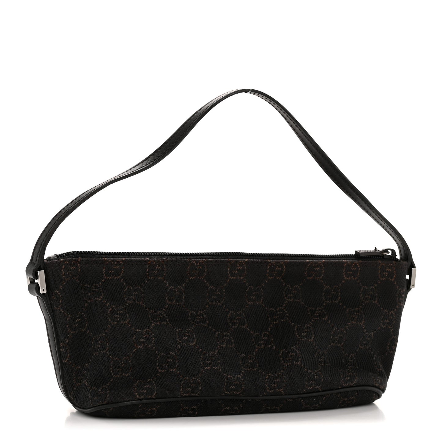 Denim Monogram Boat Pochette Dark Brown