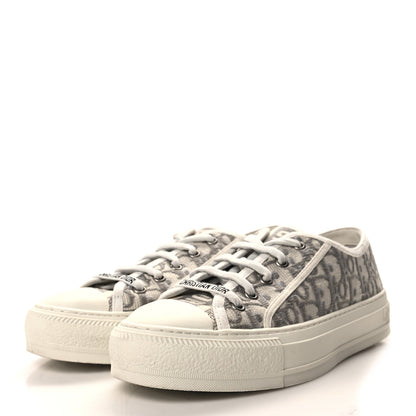 Christian Dior Canvas Oblique Walk'N'Dior Low Top Sneakers 39 Grey Stone 3 of 9