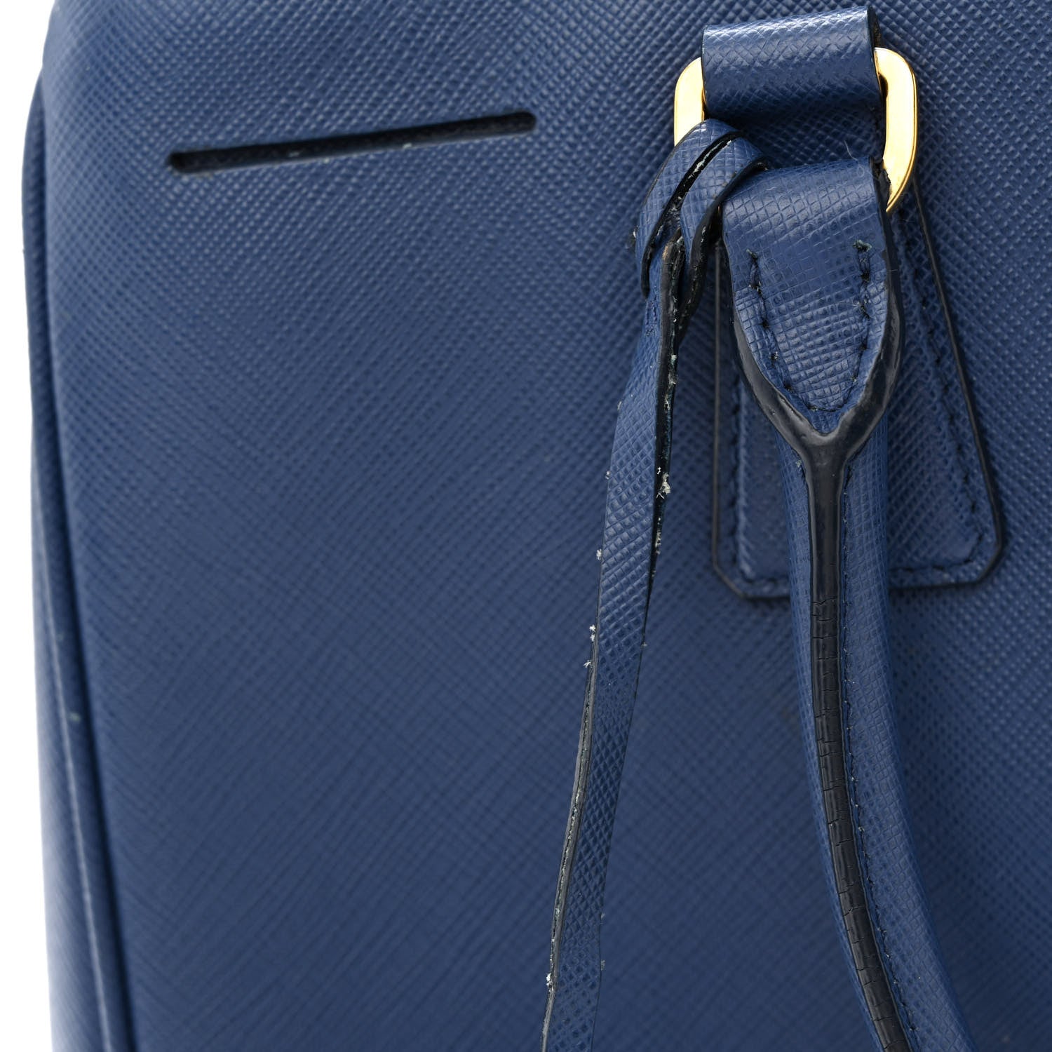 Prada Saffiano Lux Medium Double Zip Tote Bluette 15 of 23