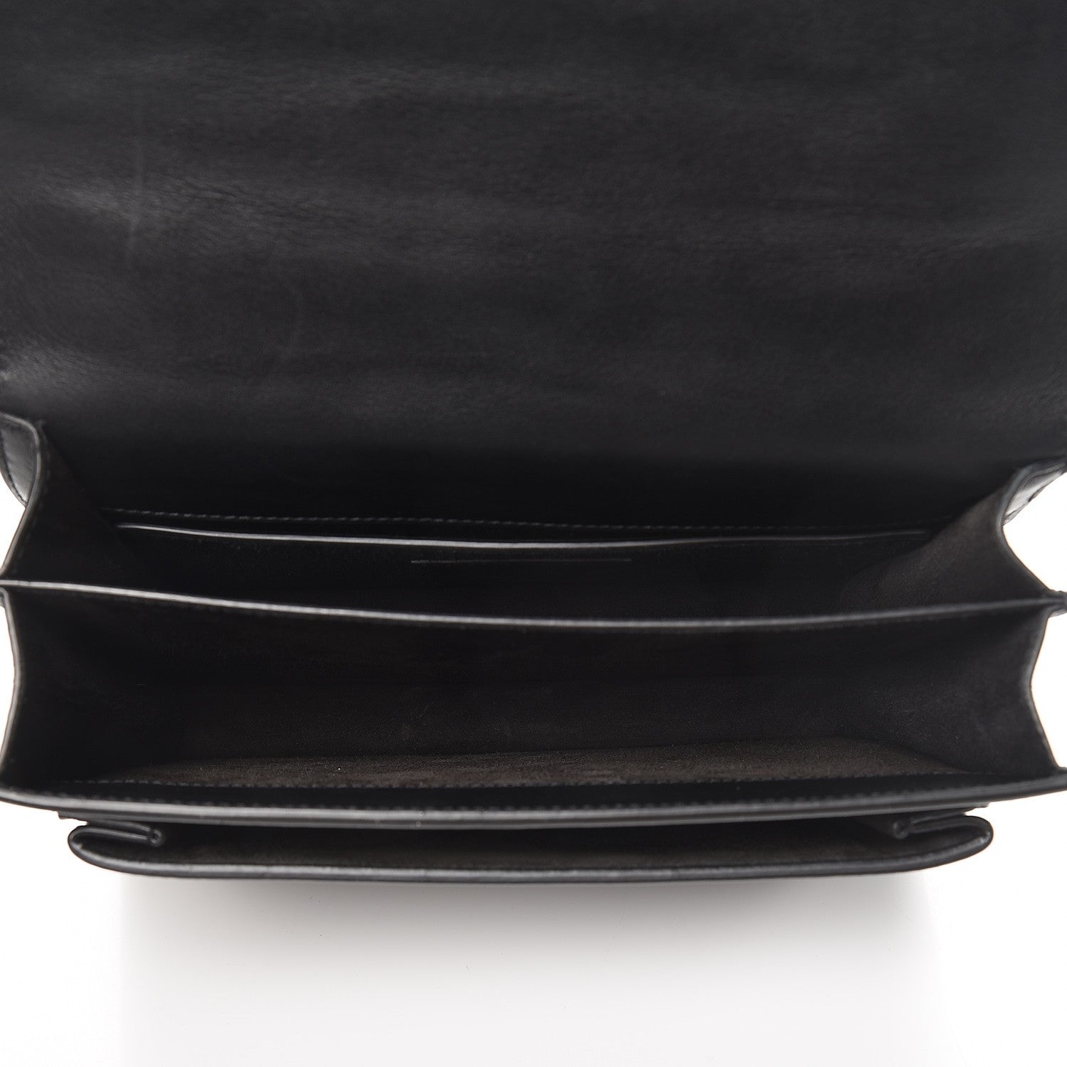 Saint Laurent Grained Calfskin Studded Medium Monogram Heart Sunset Black 5 of 8