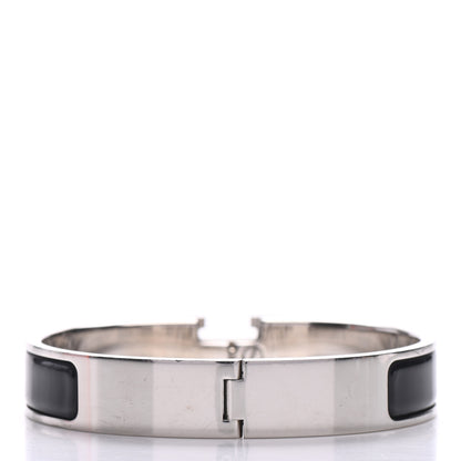 Hermes Enamel Narrow Clic Clac H Bracelet PM Black 3 of 8