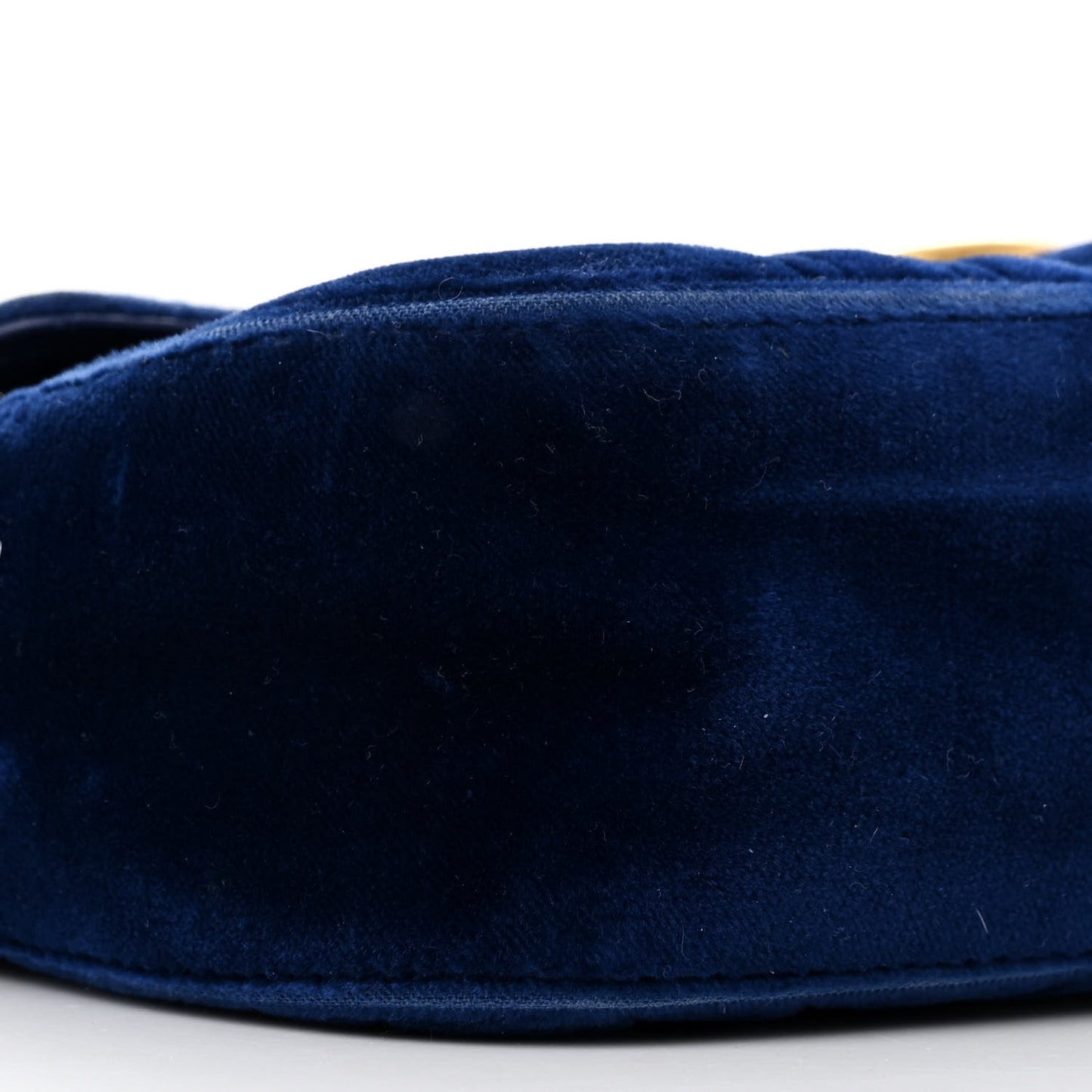 Velvet Matelasse Mini GG Marmont Shoulder Bag Cobalt Blue