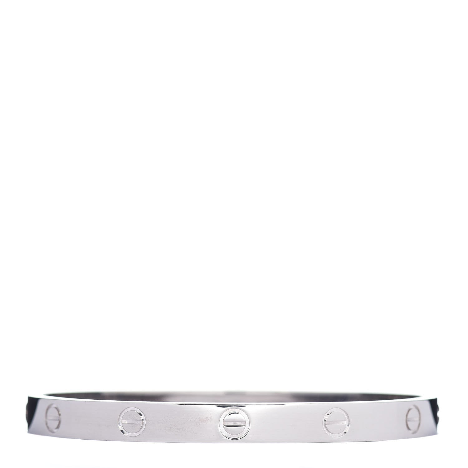 Cartier 18K White Gold LOVE Bracelet 18 3 of 5