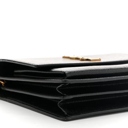 Saint Laurent Calfskin Medium Monogram Sunset Black 9 of 10