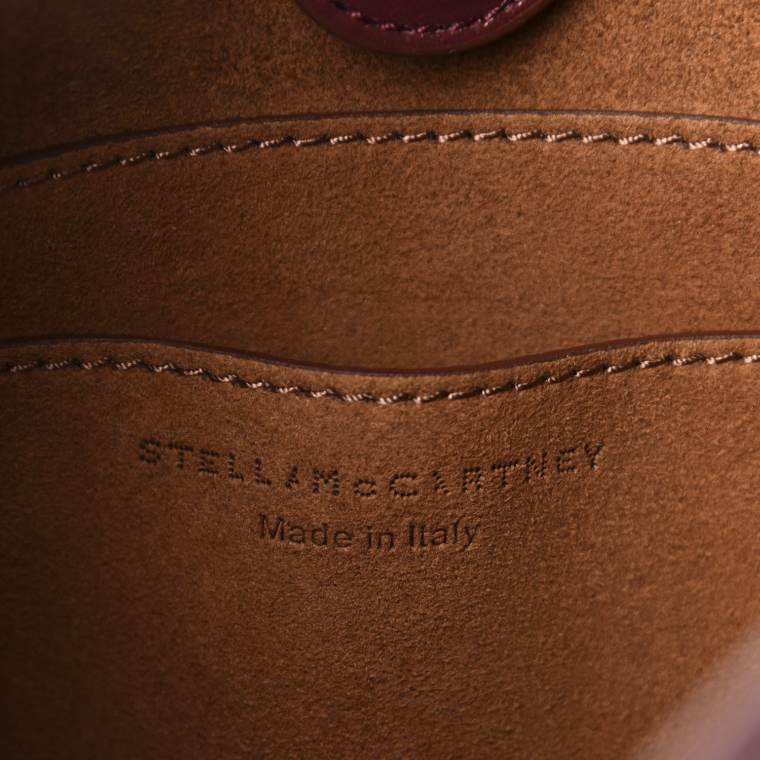 Stella McCartney Eco Alter Nappa Perforated Logo Mini Crossbody Wine 6 of 9