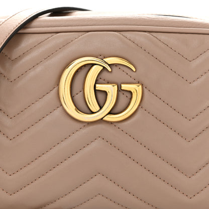 Gucci Calfskin Matelasse Small GG Marmont Chain Shoulder Bag Porcelain Rose 8 of 11