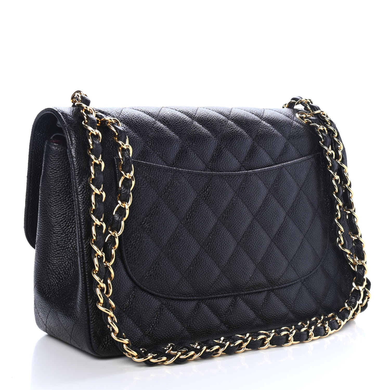Chanel Caviar Quilted Jumbo Double Flap Black 2 of 12