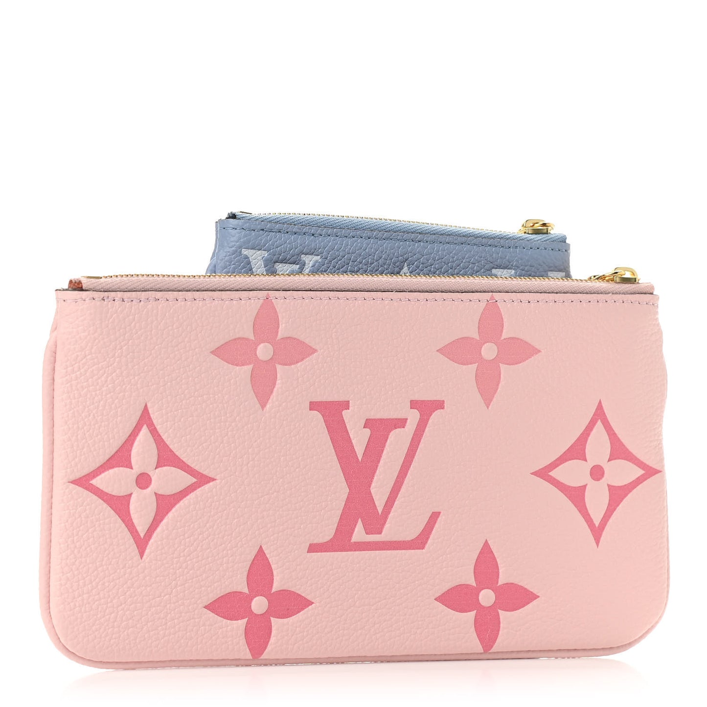 Empreinte Monogram Giant By The Pool Trio Pouch Rosebud Summer Blue Cream Saffron