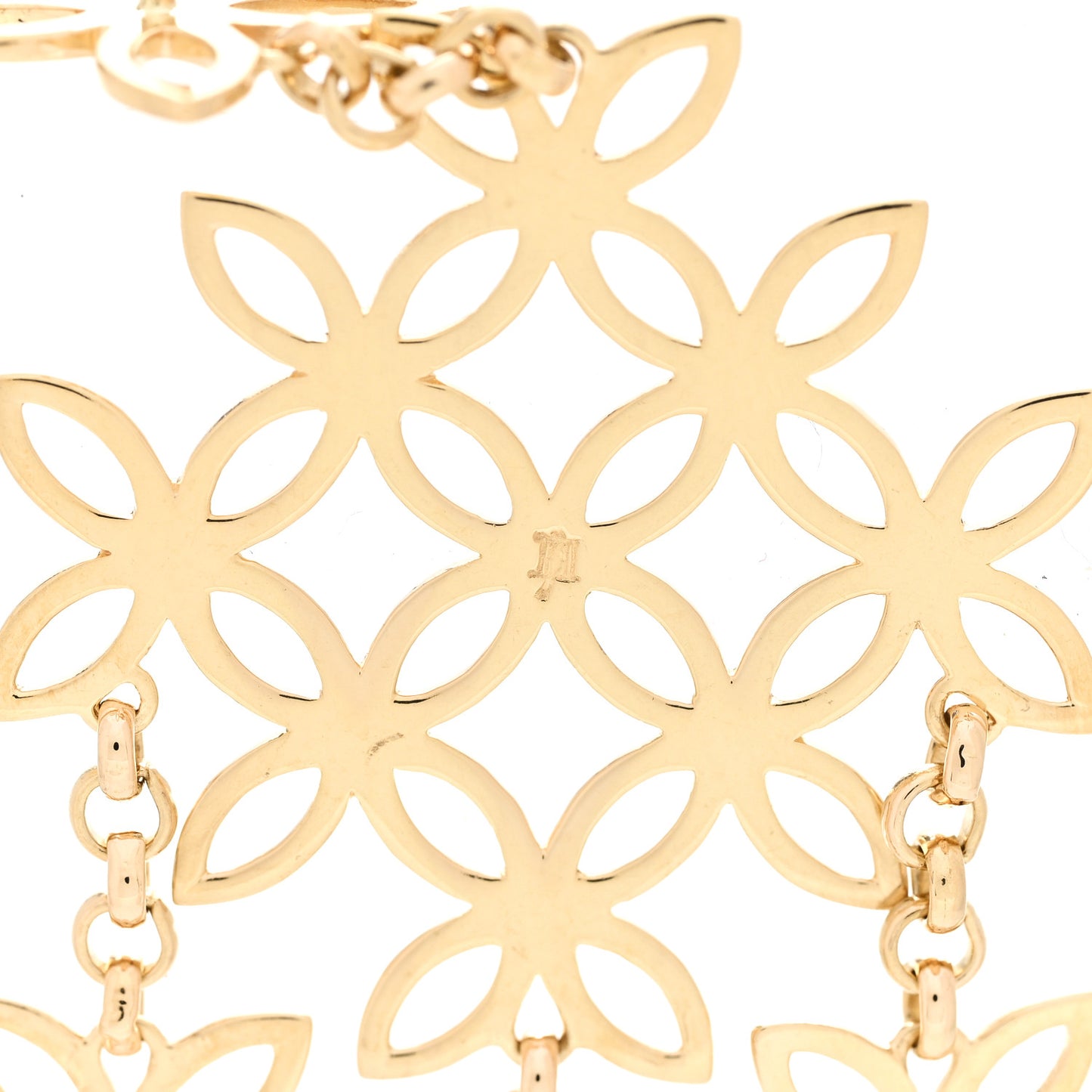 18K Yellow Gold Kawung Chandelier Earrings