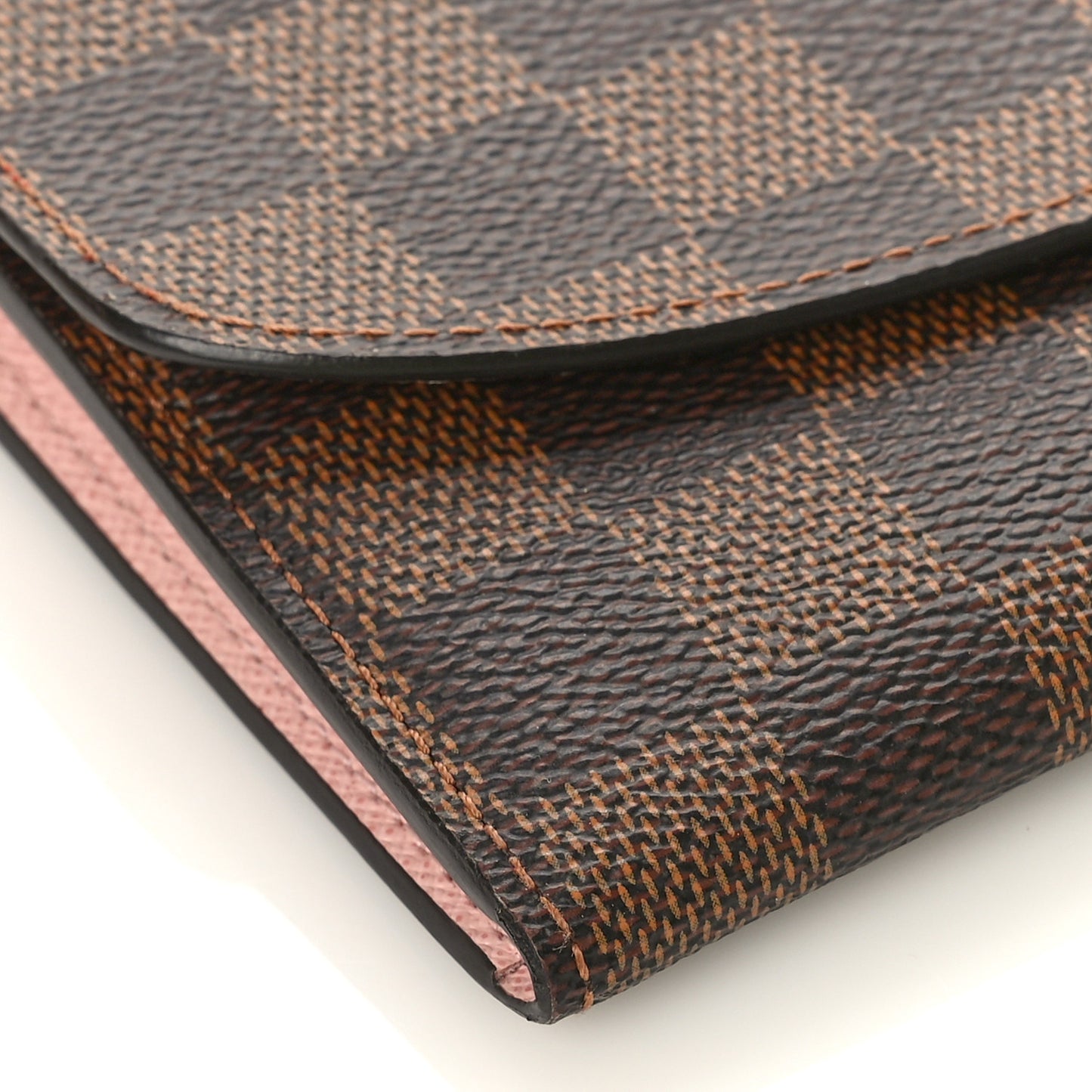 Damier Ebene Emilie Wallet Rose Ballerine