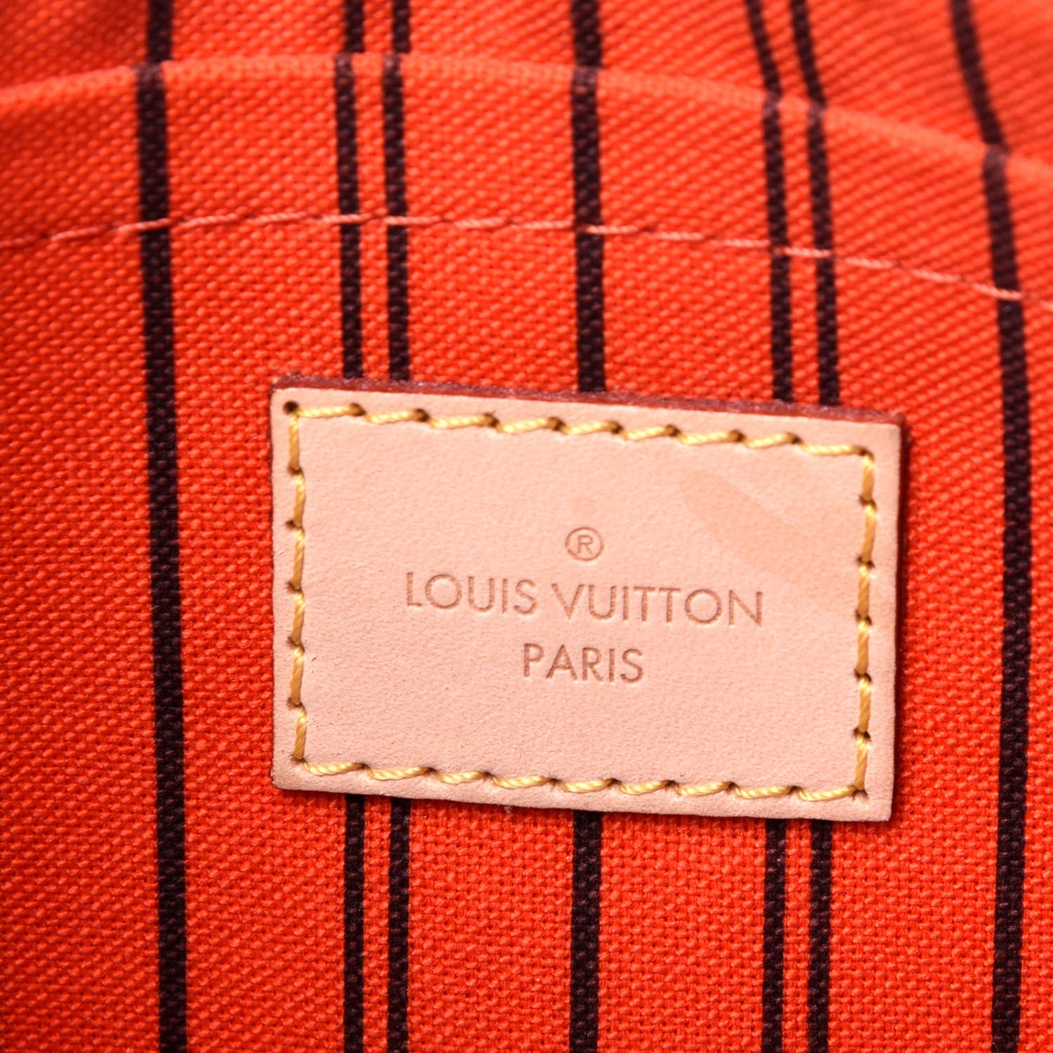 Louis Vuitton Monogram Neverfull MM GM Pochette Piment 8 of 13