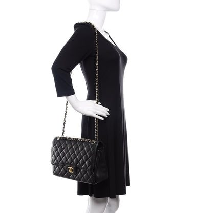Chanel Caviar Quilted Jumbo Double Flap Black 2 of 10