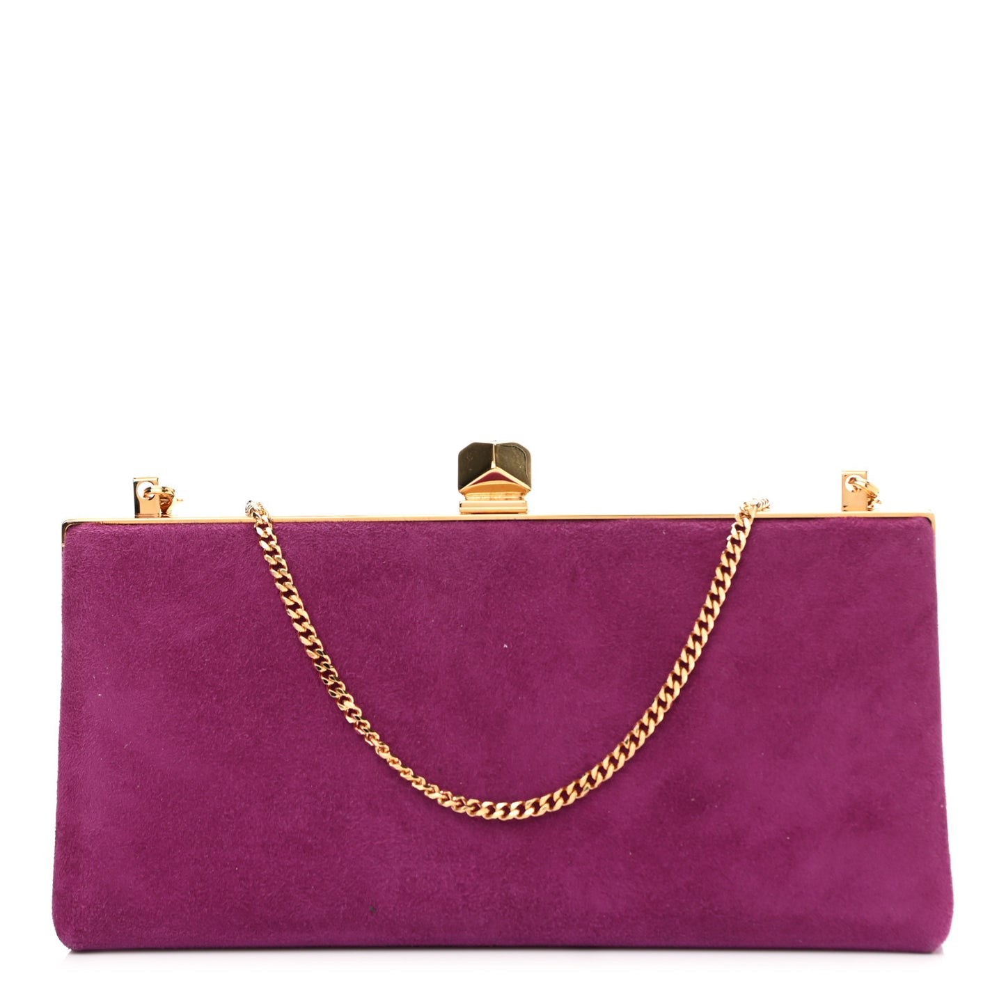 Suede Clutch Purple