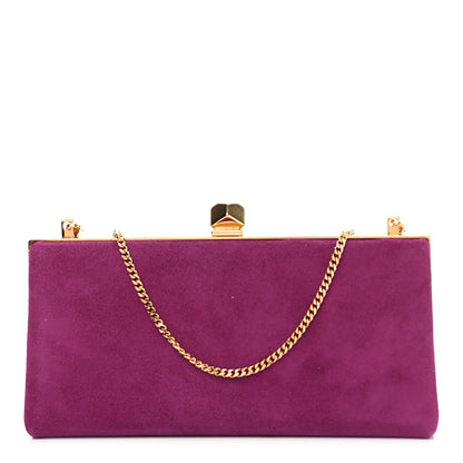 Jimmy Choo Suede Clutch Purple 1 of 9