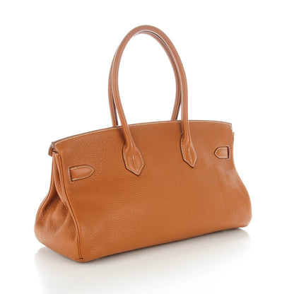 Hermes Taurillon Clemence JPG Shoulder Birkin II 42 Gold 3 of 26