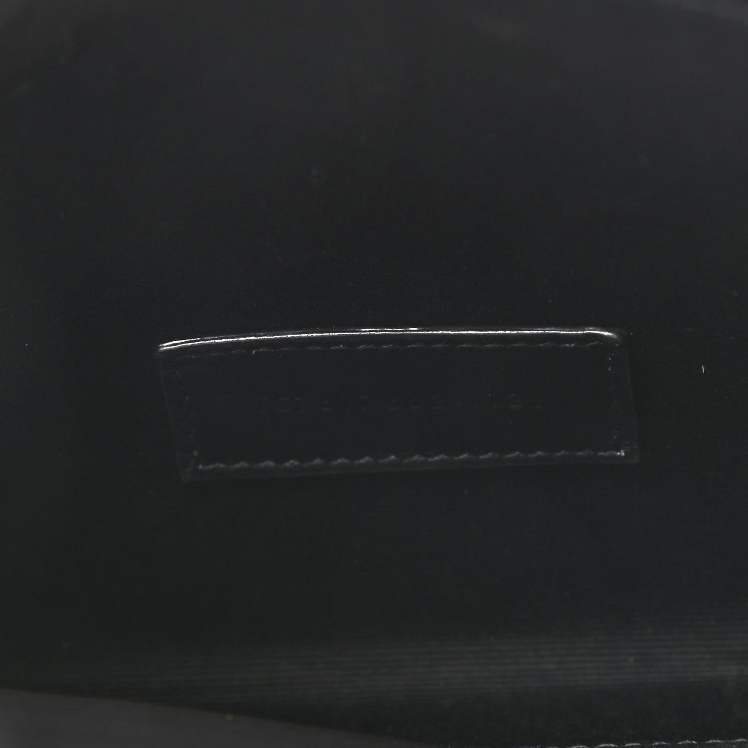 Saint Laurent Grain De Poudre Matelasse Chevron Monogram Envelope Clutch Black 7 of 8