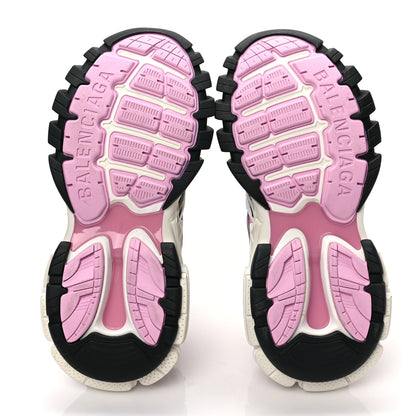 Balenciaga Rubber Mesh Tri-Color Womens Track.2 Open Sneakers 37 Pink Grey White 5 of 7