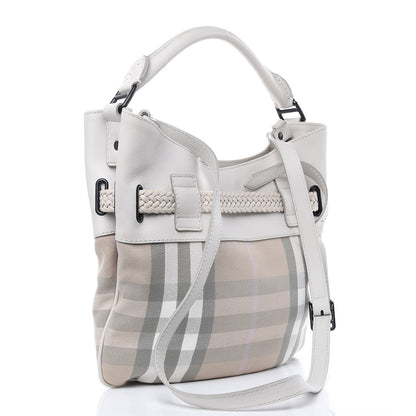 Burberry House Check Hobo White 3 of 14