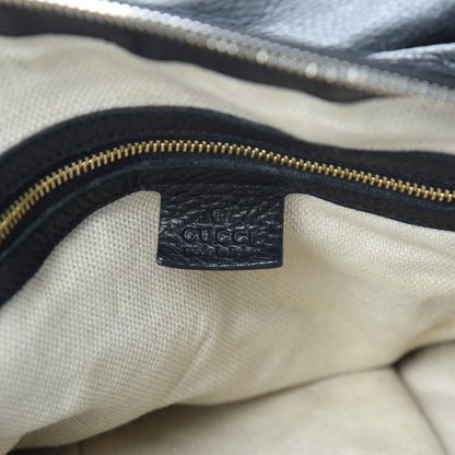 Gucci Pebbled Calfskin Large Soho Top Handle Bag Black 6 of 20