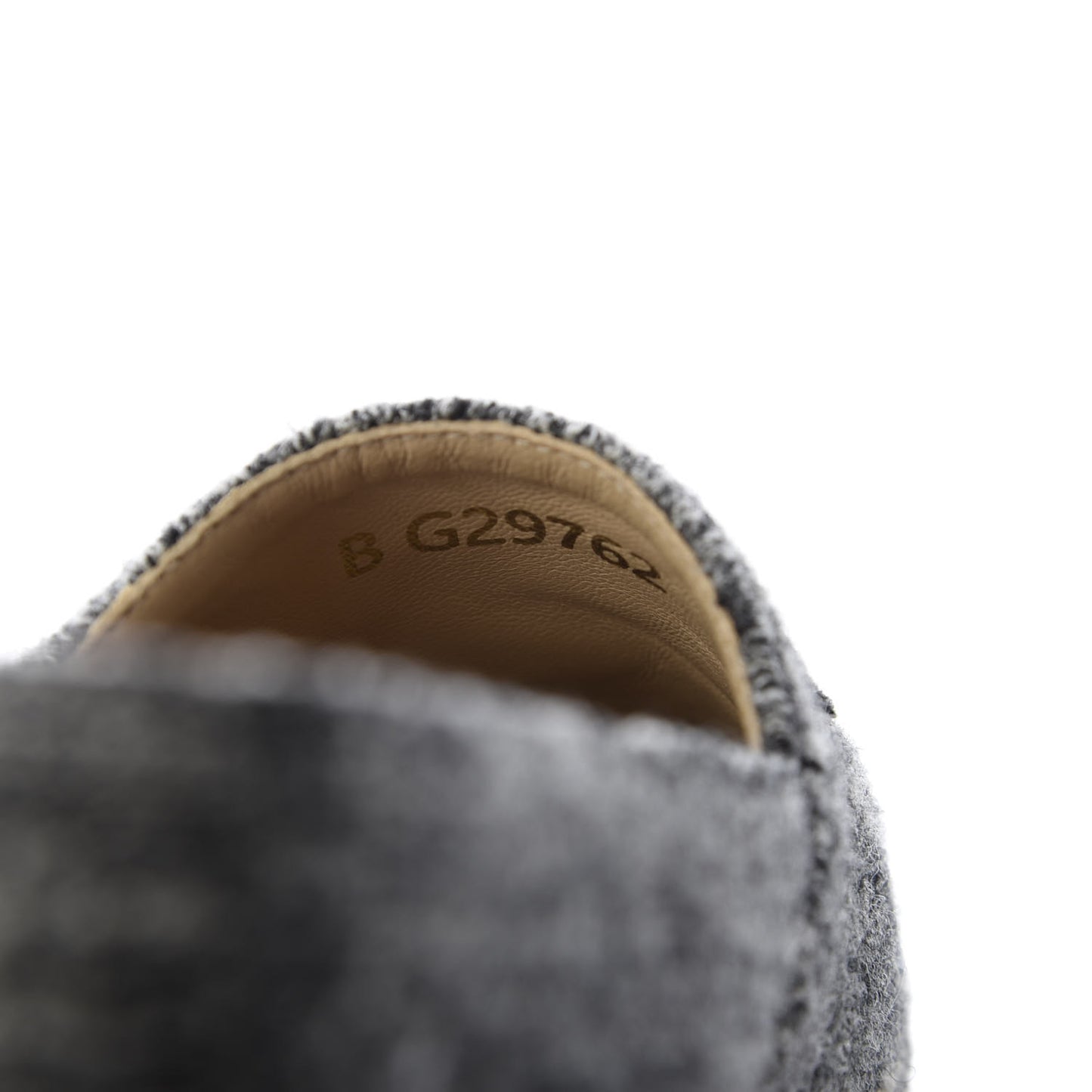 Tweed Velvet CC Espadrilles 36 Grey Black