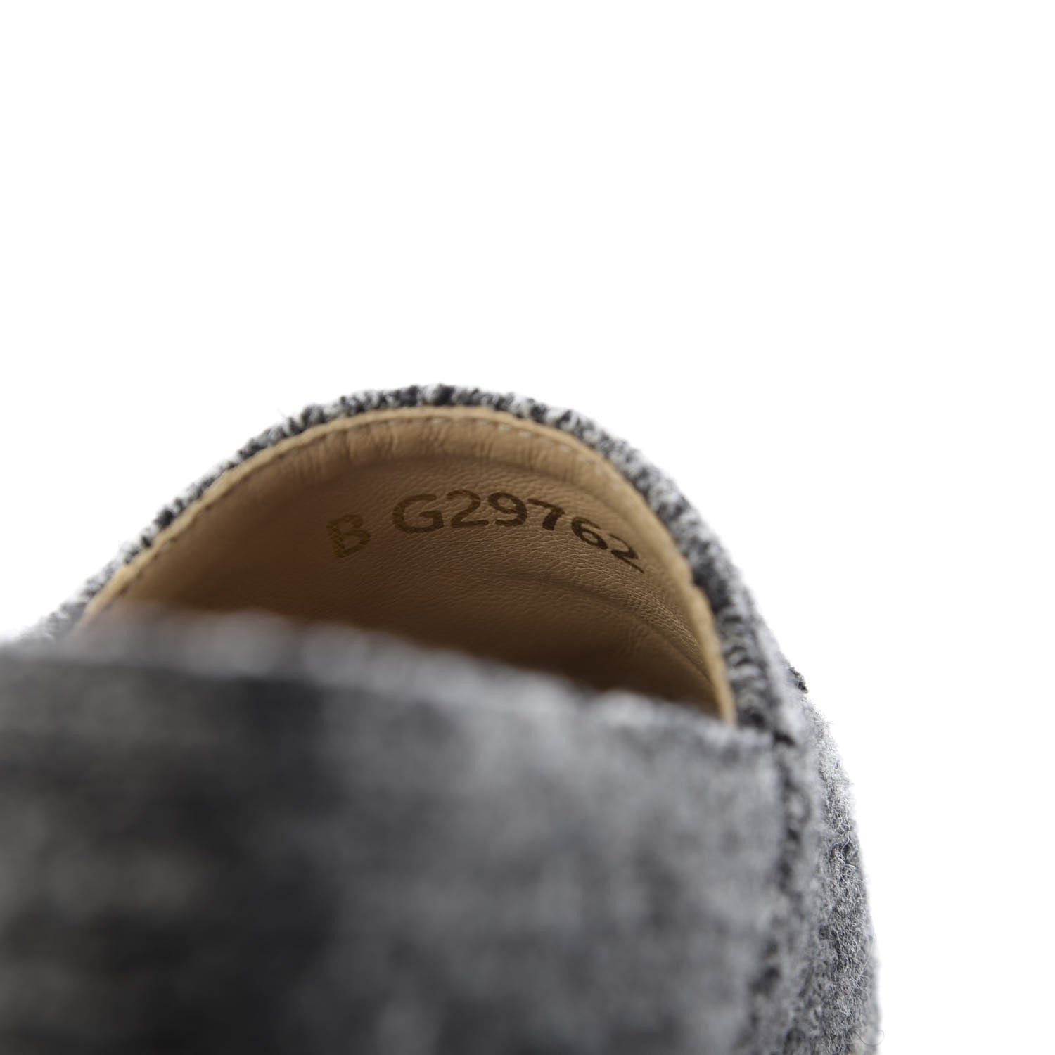 Chanel Tweed Velvet CC Espadrilles 36 Grey Black 9 of 10