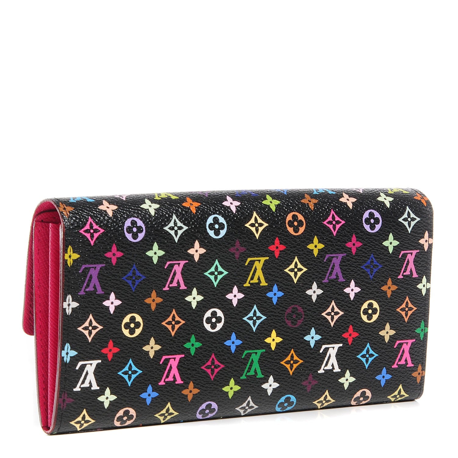 Louis Vuitton Monogram Multicolor Sarah Wallet Black Grenade 3 of 7