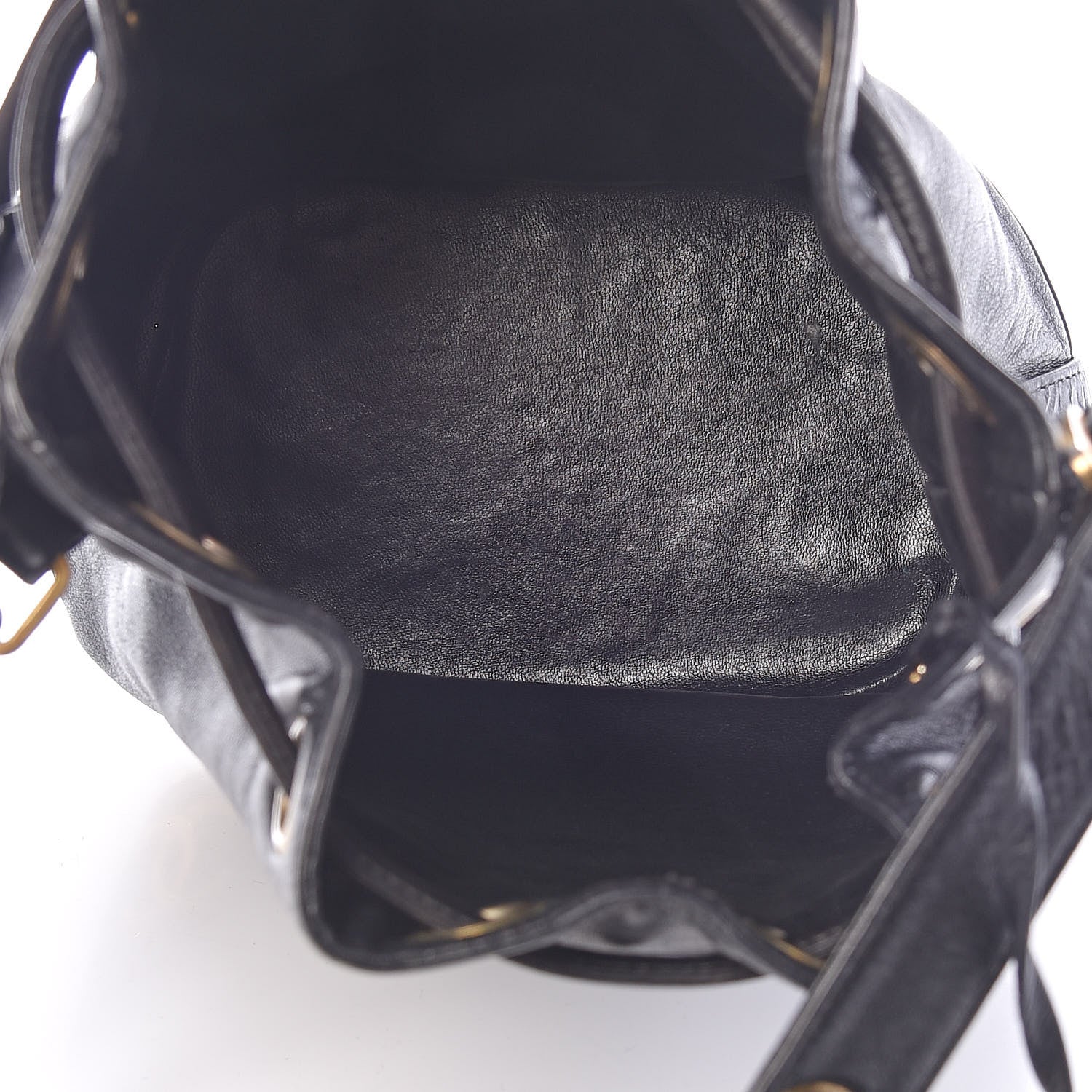 Chanel Lambskin CC Drawstring Shoulder Bag Black 6 of 12