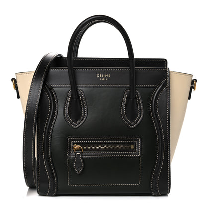 Celine Satin Calfskin Nano Tri-Color Luggage Light Emerald 1 of 13