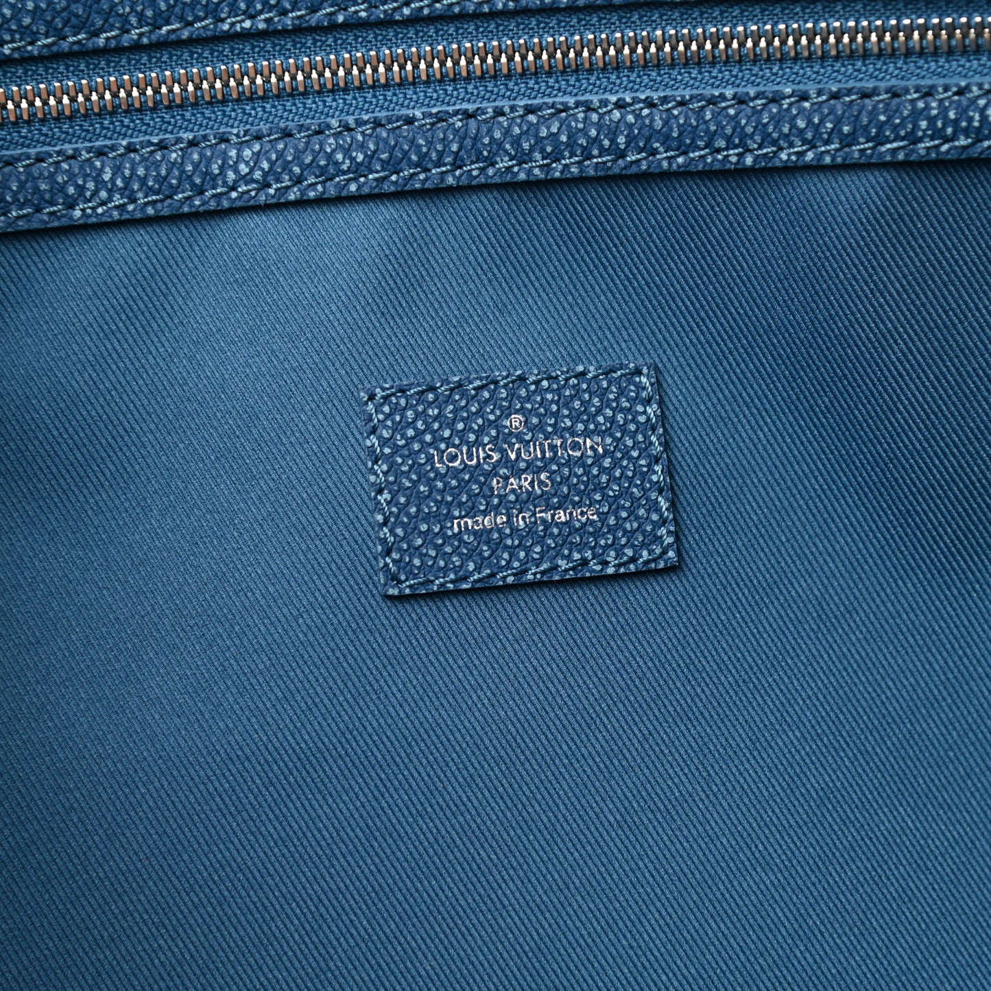 Cowhide Monogram Keepall Bandouliere 50 Denim Blue