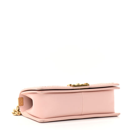 Chanel Lambskin Quilted Medium Chain Detail Boy Flap Light Pink 4 of 11