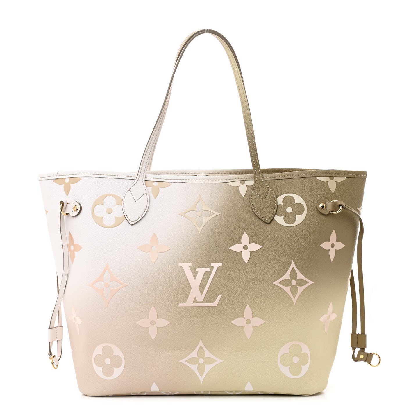 Monogram Giant Spring In The City Neverfull MM Sunset Kaki
