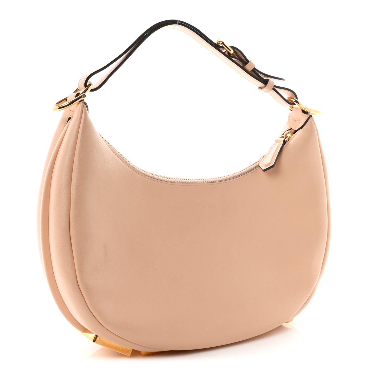 Vitello Grace Matte Small Fendigraphy Hobo Bag Light Rose