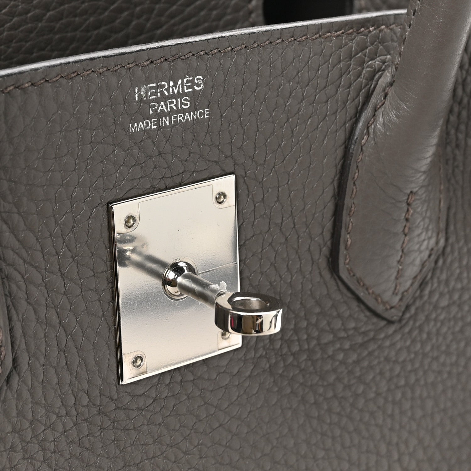 Hermes Togo BIRKIN 30 Etain 6 of 10