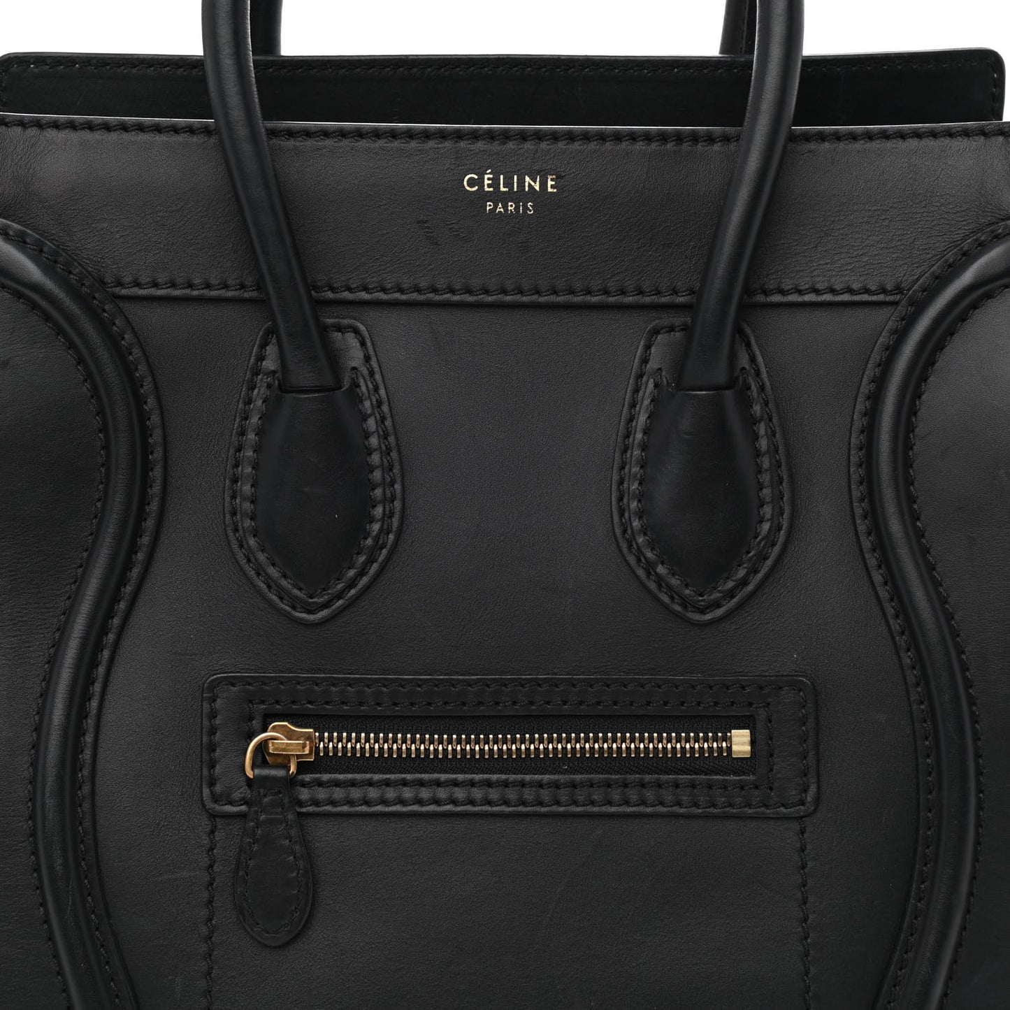 Smooth Calfskin Micro Luggage Black