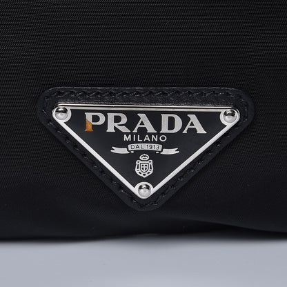 Prada Nylon Beaded Small Drawstring Bag Black 6 of 8