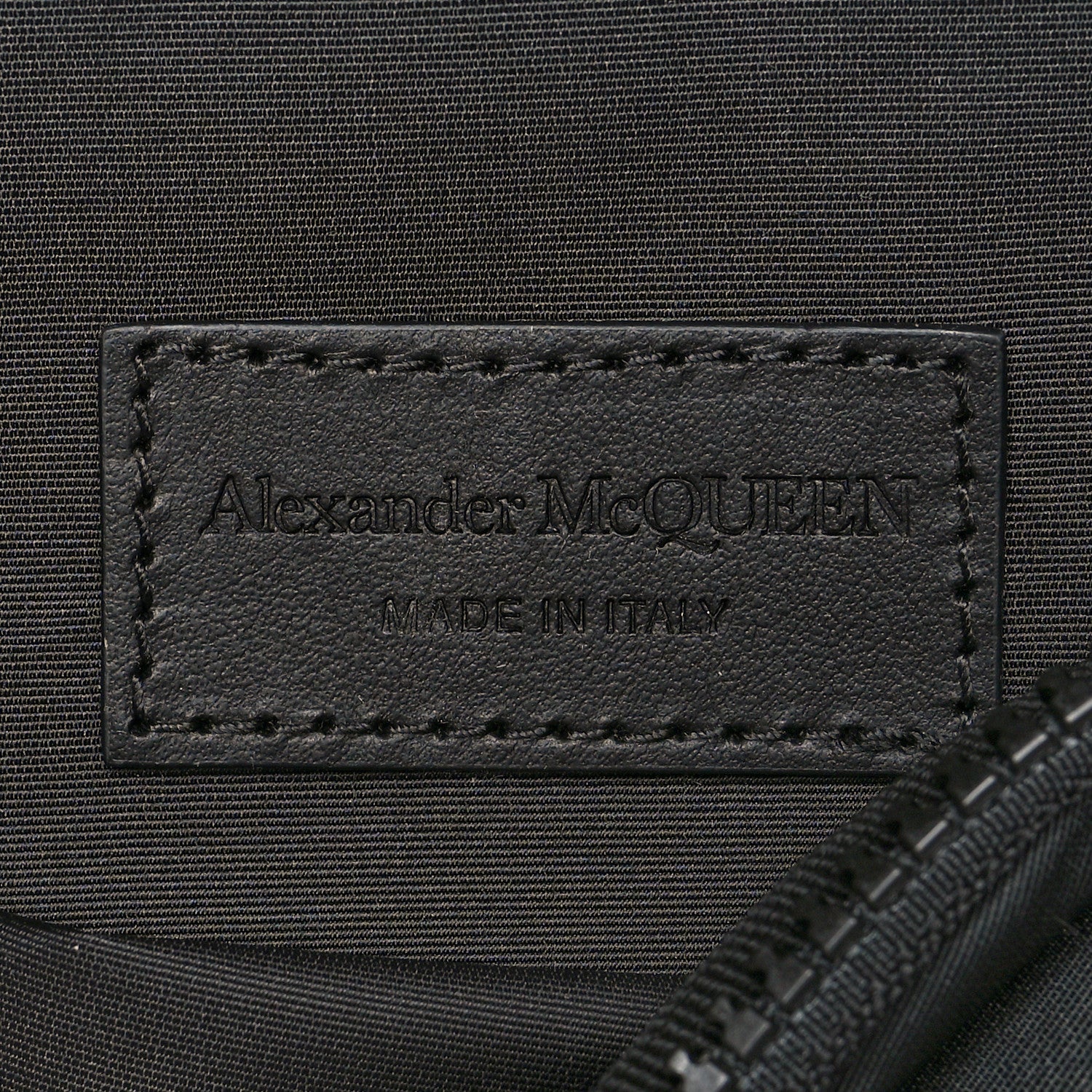 Alexander McQueen Canvas Logo-Embroidered Messenger Bag Black 7 of 11
