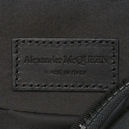 Alexander McQueen Canvas Logo-Embroidered Messenger Bag Black 7 of 11