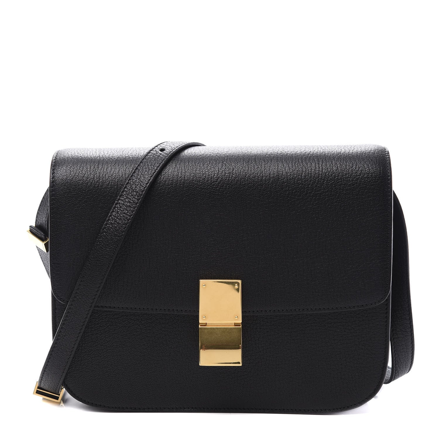 Celine Goatskin Medium Classic Box Flap Bag Black 1 of 10