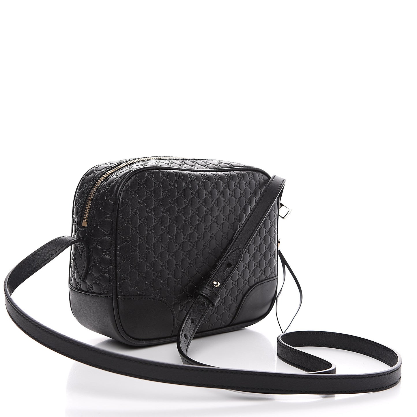 Microguccissima Mini Bree Messenger Bag Black
