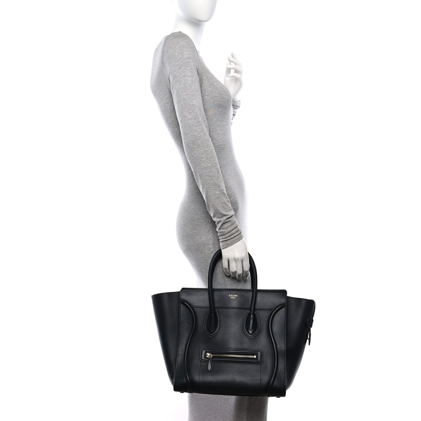 Smooth Calfskin Mini Luggage Black