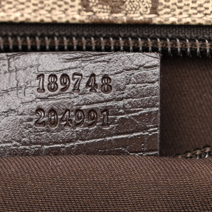 Gucci GG Plus Monogram Web Large Flap Messenger Bag Beige Dark Brown 7 of 10