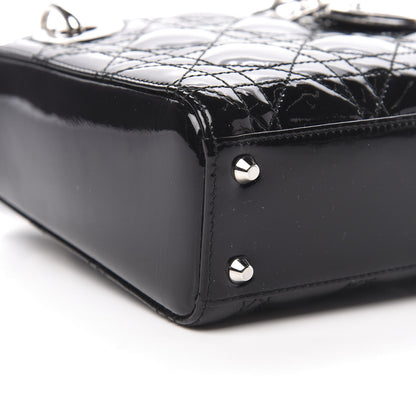 Christian Dior Patent Cannage Mini Lady Dior Black 10 of 11
