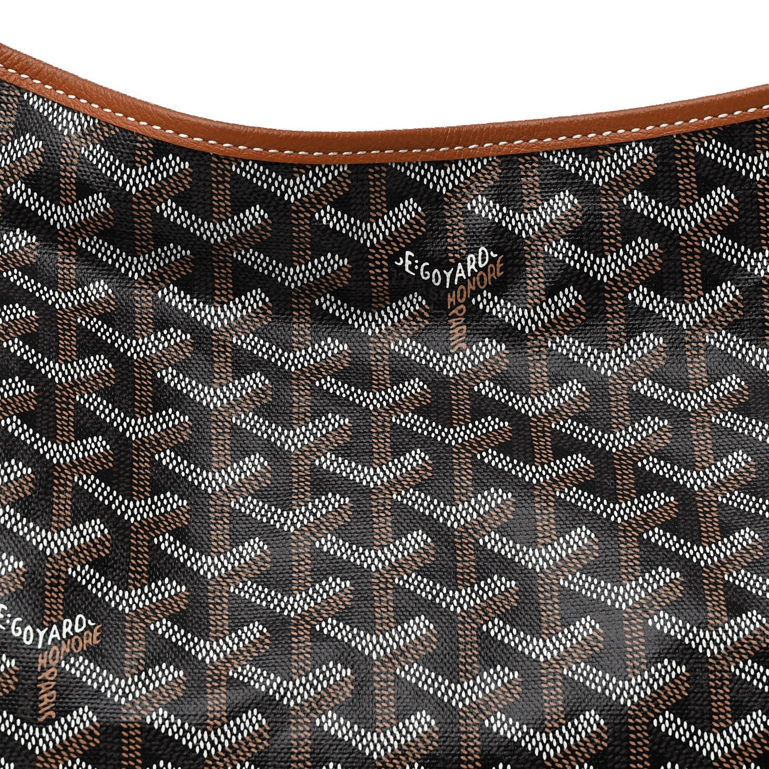 Goyard Goyardine Boheme Hobo Black Gold 8 of 10