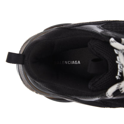 Balenciaga Fabric Mesh Clear Sole Mens Triple S Sneakers 40 Black 7 of 9