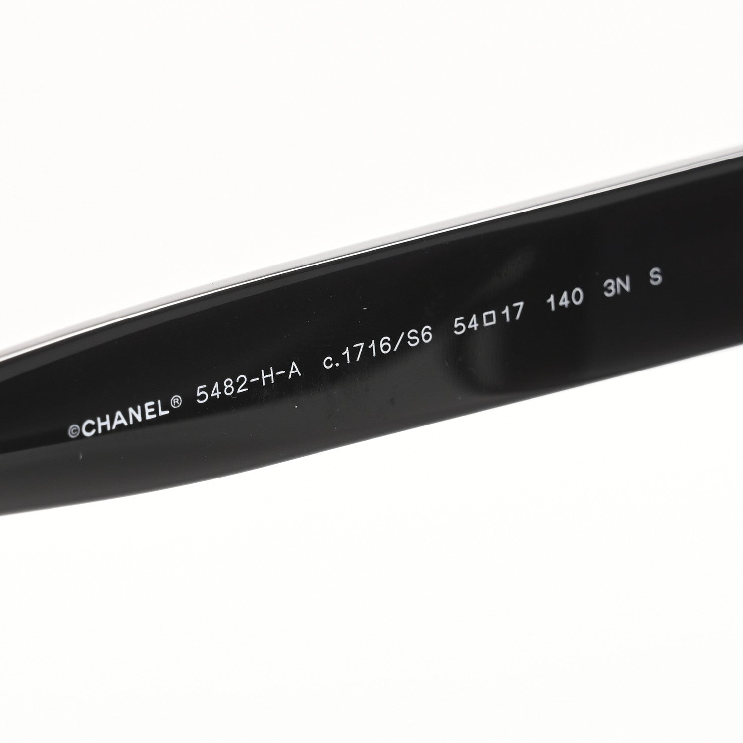 Chanel Acetate Polarized Pearl CC Square Sunglasses 5482-H-A Black 5 of 8