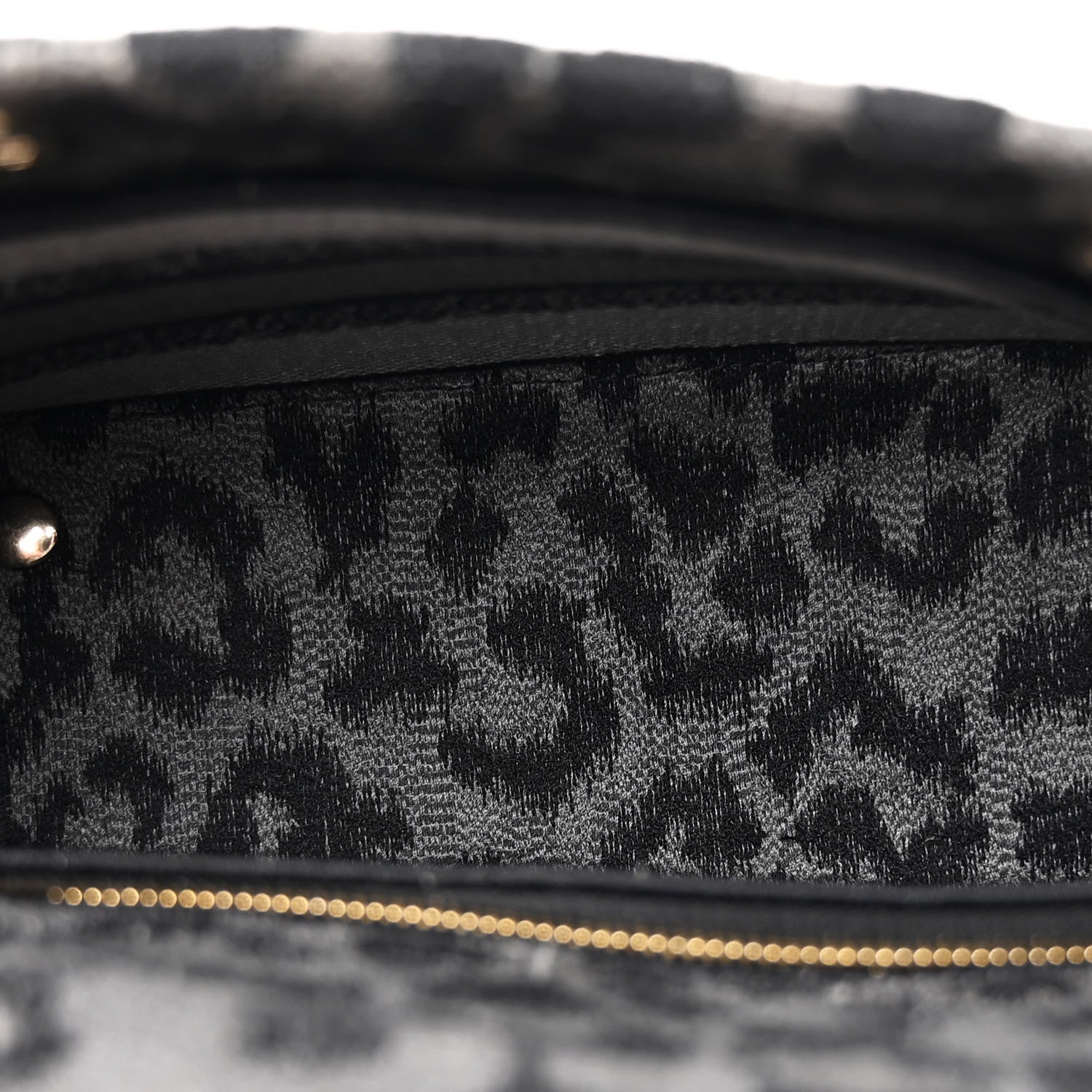 Christian Dior Canvas Mizza Embroidered Medium Lady D-Lite Gray 5 of 10